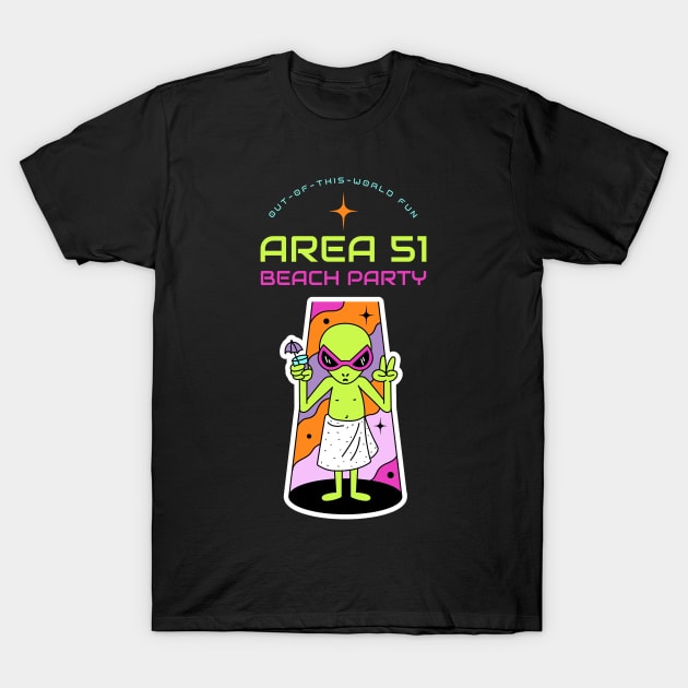 area 51 beach party T-Shirt by hunnydoll